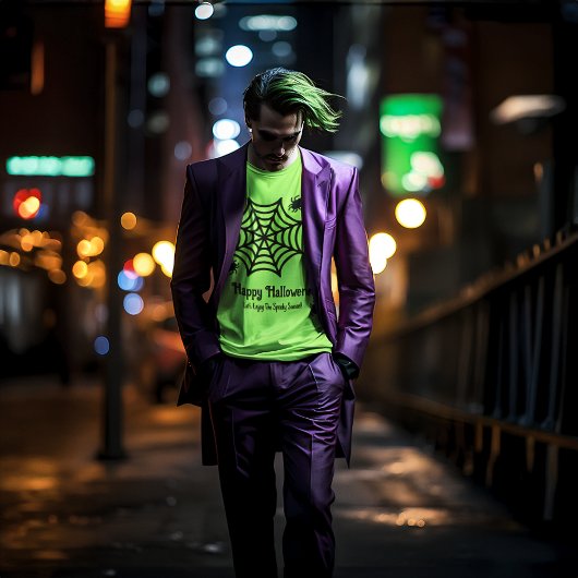 スパイダパーソナライズされたウのハロウィーン Tシャツ