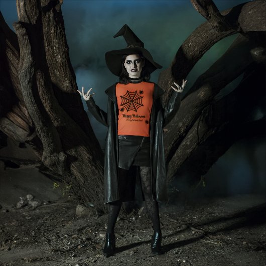 スパイダパーソナライズされたウのハロウィーン Tシャツ