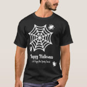 スパイダパーソナライズされたウのハロウィーン Tシャツ (正面)