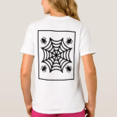 スパイダパーソナライズされたウのハロウィーン Tシャツ (裏面)