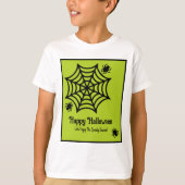 スパイダパーソナライズされたウのハロウィーン Tシャツ (正面)