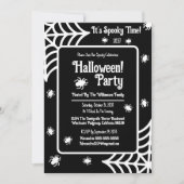 スパイダパーソナライズされたウハローウィンパーティ 招待状 (正面)