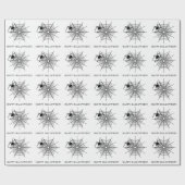 スパイダミニマルー及びスパイダウェブハッピーハローウィン ラッピングペーパー (フラット)