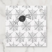 スパイダモダンーくもの巣ハロウィンギフトデコール フェイバータグ (裏面)