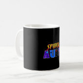 スパイダーおばさんデザイン母の日家族の誕生日 コーヒーマグカップ (正面左)