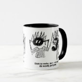 スパイダーがジャンパをくもの巣 マグカップ (正面右)