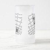 スパイダーくもの巣とスカル フロストグラスビールジョッキ (中央)