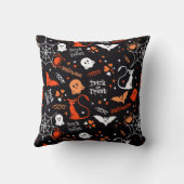 スパイダーこうもりネコくもの巣トリック幽霊ハロウィン不気味イン クッション (裏面)