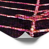 スパイダーとくもの巣グリーンエメラルドジェムストーンブラック ポスター (角)