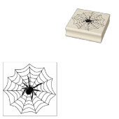 スパイダーとくもの巣2イラストレーションのアートスタンプ ラバースタンプ (押印)