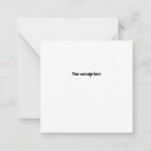 スパイダーとこうもりミニハロウィンカード ノートカード (裏面)