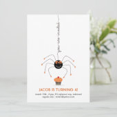 スパイダーとカップケーキの誕生パーティー,白人の招待 招待状 (スタンド正面)