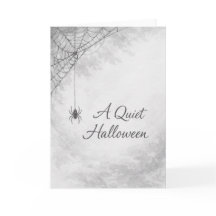 スパイダーとクモの巣のハロウィーングリーティングカード