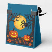 スパイダーとジャッコランタン切り抜きステンシルスタイル フェイバーボックス (裏面サイド)