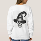 スパイダーとスカルハロウィーン スウェットシャツ (裏面)