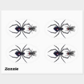 スパイダーとフライのシール 楕円形シール (シート)
