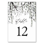 スパイダーと小枝のハロウィーン – 白 テーブルナンバー (裏面)