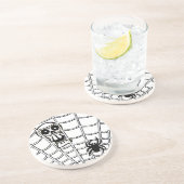 スパイダーのくもの巣とスカルコースター コースター (側面)