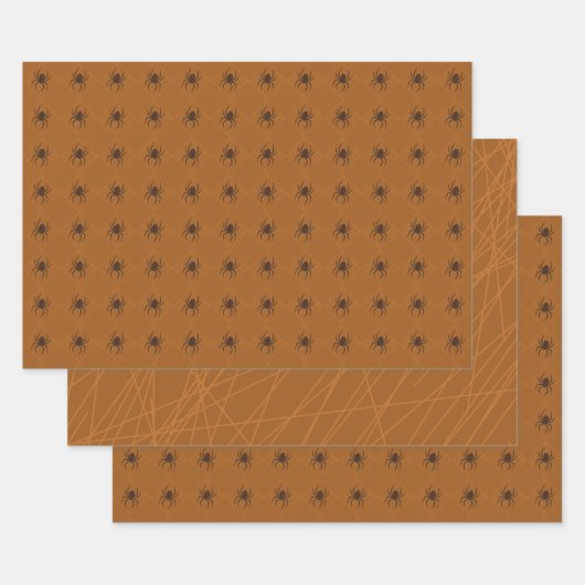 スパイダーのくもの巣ラッピング紙セット ラッピングペーパーシート (セット)