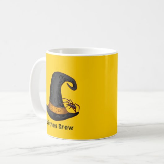 スパイダーウィッチがマグカップを作る コーヒーマグカップ (正面左)