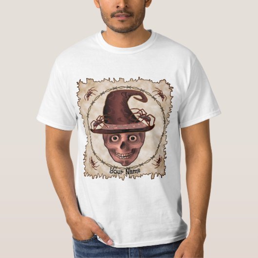 スパイダーウィッチのドクロ Tシャツ (正面)