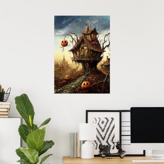 スパイダーウィッチアートハウス ポスター (ホームオフィス)