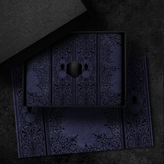 スパイダーウィッチ |ほこりっぽい紫色のスパイダーウェブの花色 薄葉紙