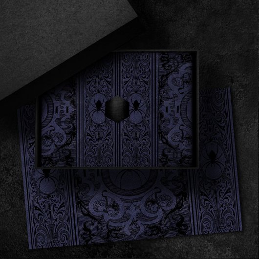 スパイダーウィッチ |ほこりっぽい紫色のスパイダーウェブの花色 薄葉紙