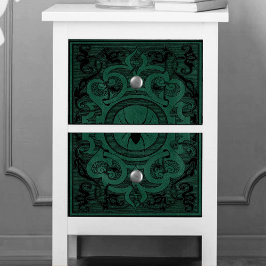 スパイダーウィッチ |エメラルドグリーンスパイダーウェブフローリッシュ 薄葉紙