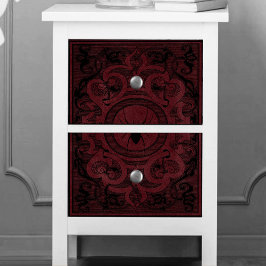 スパイダーウィッチ |濃い赤のファンタジースパイダーウェブフローリッシュ 薄葉紙