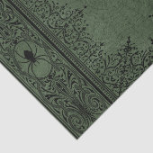 スパイダーウィッチ | Sage Green Spiderweb Flowish 薄葉紙 (詳細)