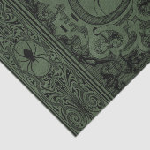 スパイダーウィッチ | Sage Green Spiderweb Flowish 薄葉紙 (詳細)