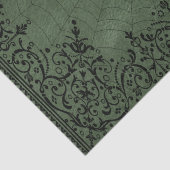 スパイダーウィッチ | Sage Green Spiderweb Flowish 薄葉紙 (詳細)