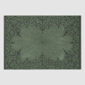 スパイダーウィッチ | Sage Green Spiderweb Flowish 薄葉紙 (正面)