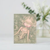 「スパイダーウェブで寝る」はがき ポストカード (スタンド正面)