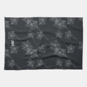 スパイダーウェブとのシームレスなパターンプリント、カスタム キッチンタオル (横)