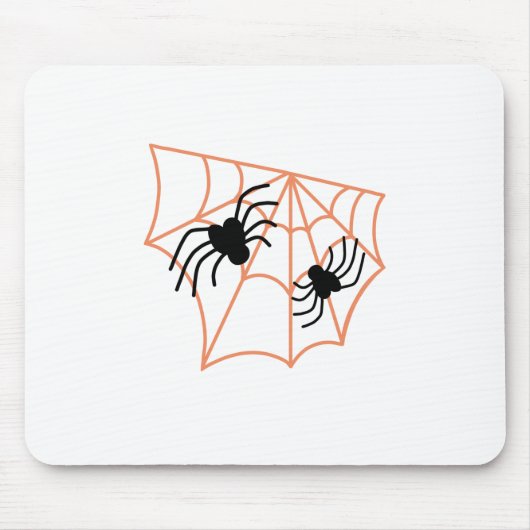 スパイダーウェブのハロウィーン マウスパッド (正面)