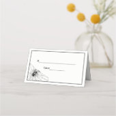 スパイダーウェブエスコートカード座席表 プレイスカード (裏面)