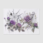 スパイダーウェブエレガンス |不気味な美しいバラフローラ 薄葉紙 (正面)