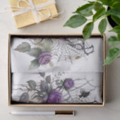 スパイダーウェブエレガンス |不気味な美しいバラフローラ 薄葉紙 (ギフト)