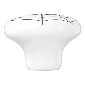 スパイダーウェブゴシックハロウィーン セラミックノブ (側面)