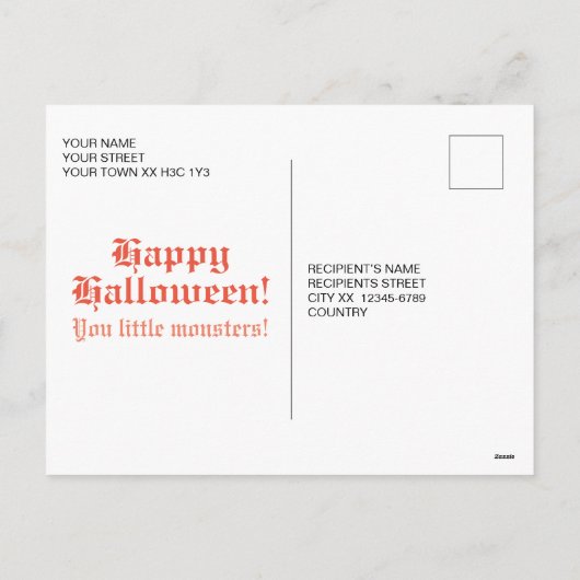 スパイダーウェブスカルはがき シーズンポストカード (裏面)