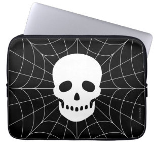 スパイダーウェブスカルエレクトロニクスバッグ ラップトップスリーブ