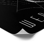 スパイダーウェブスカル ポスター (角)