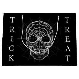 スパイダーウェブスカル ラージペーパーバッグ