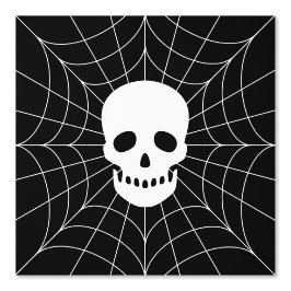 スパイダーウェブスカル 壁紙