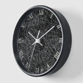 スパイダーウェブダークエステティックウォールクロック 壁時計 (傾斜)