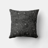 スパイダーウェブダークエステティックハロウィーン装飾用クッション クッション (裏面)