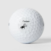 スパイダーウェブデザイン ゴルフボール (正面)