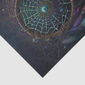 スパイダーウェブドリームキャッチャー明るい羽のデコパージュ 薄葉紙 (詳細)